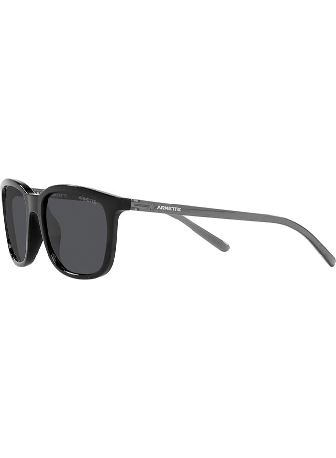 Arnette AN4316 Square Sunglasses for Men - Black Frame, Dark Grey Lenses (275387 51) - Image 3